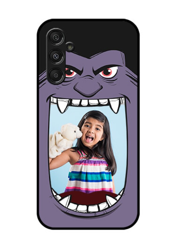 Samsung Galaxy M34 5G Custom Glass Phone Case - Angry Monster Design