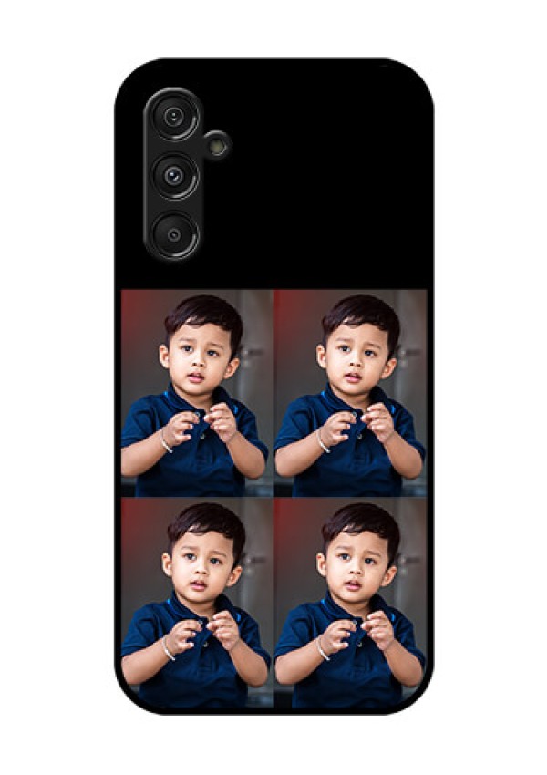 Samsung Galaxy M34 5G 4 Image Holder on Glass Mobile Cover