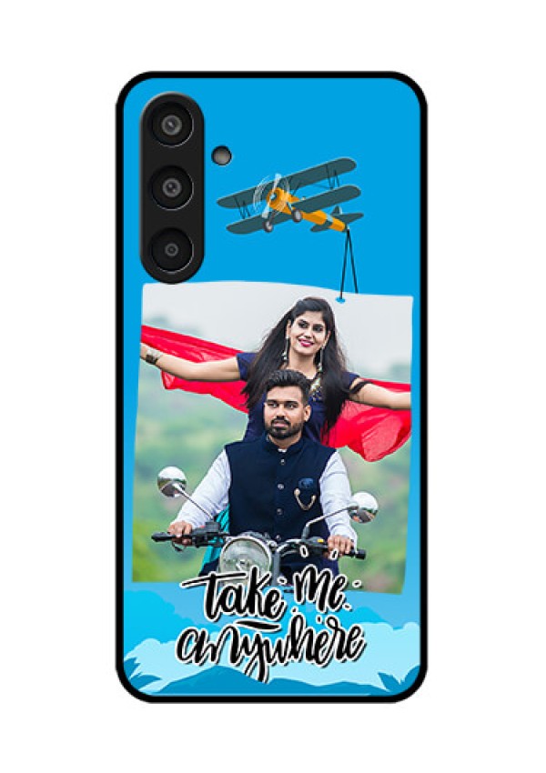 Samsung Galaxy M35 5G Custom Glass Phone CaseTraveller Design