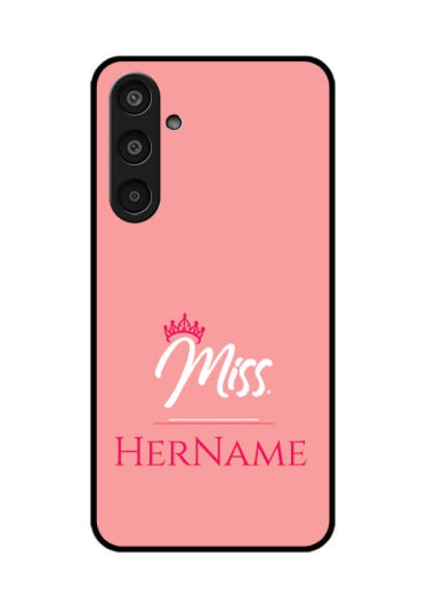 Samsung Galaxy M35 5G Custom Glass Phone CaseMrs With Name Design