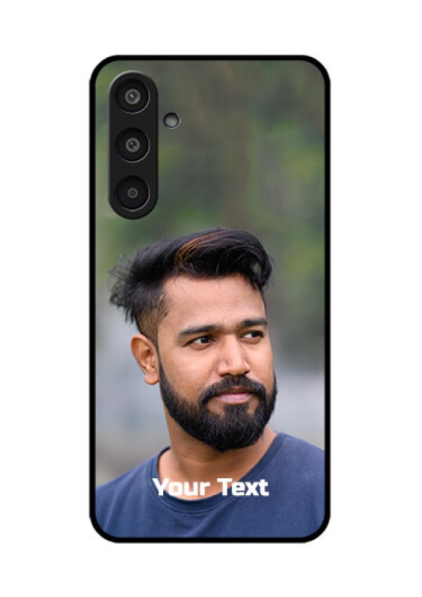Samsung Galaxy M35 5G Custom Glass Phone CasePhoto With Text Design