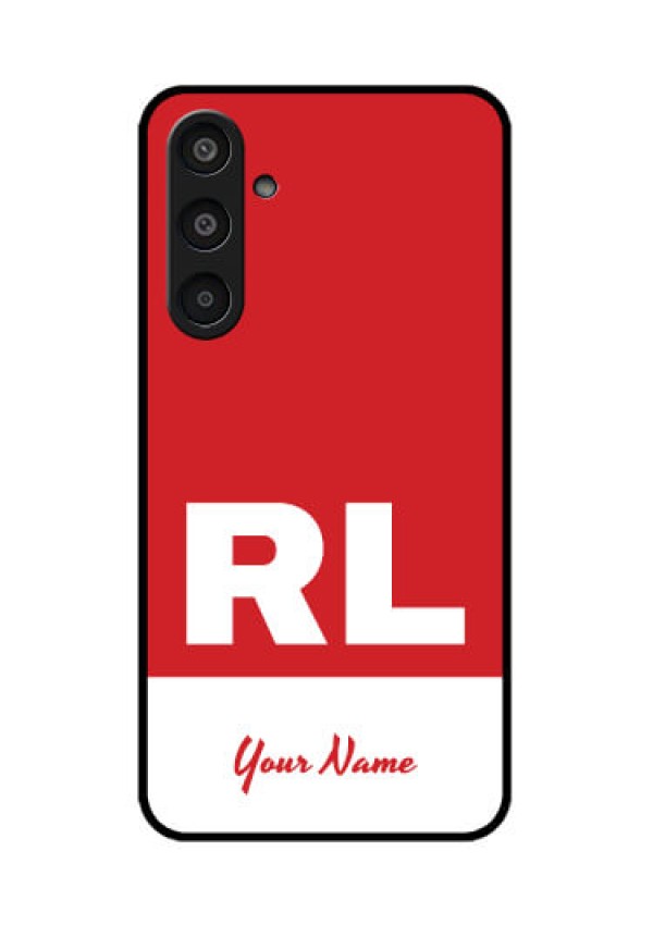 Samsung Galaxy M35 5G Custom Glass Phone CaseDual Tone Custom Text Design