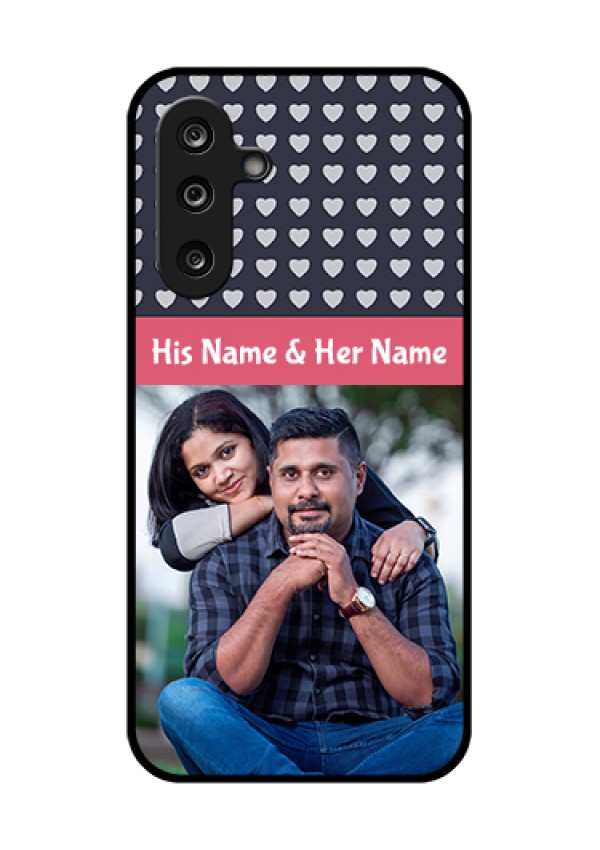 Samsung Galaxy M36 5G Custom Glass Phone Case - Love Symbols Design