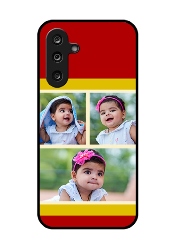 Samsung Galaxy M36 5G Custom Glass Phone Case - Multiple Pic Upload Design