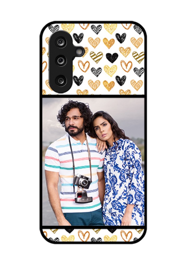 Samsung Galaxy M36 5G Custom Glass Phone Case - Love Symbol Design
