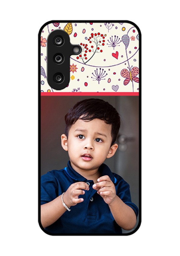 Samsung Galaxy M36 5G Custom Glass Phone Case - Premium Floral Design