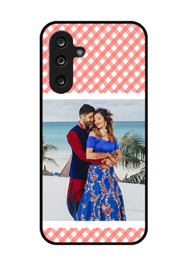 Samsung Galaxy M36 5G Custom Glass Phone Case - Pink Pattern Design