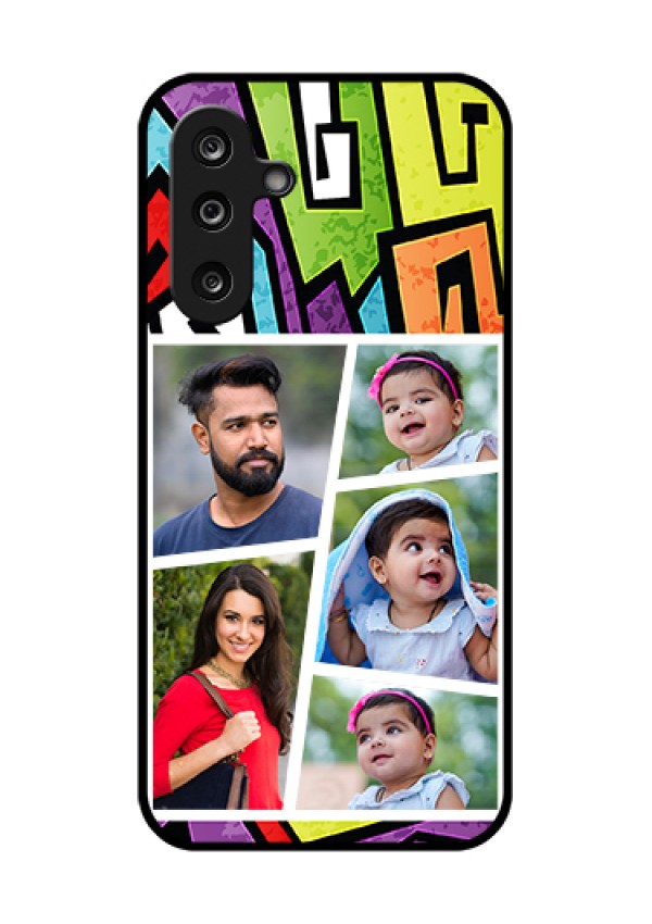 Samsung Galaxy M36 5G Custom Glass Phone Case - Graffiti Pattern Design