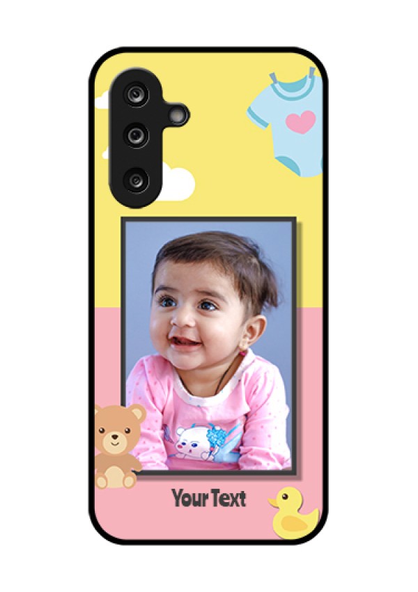 Samsung Galaxy M36 5G Custom Glass Phone Case - Kids 2 Color Design