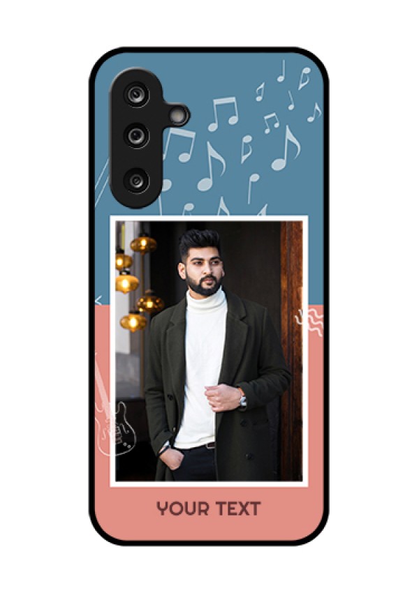 Samsung Galaxy M36 5G Custom Glass Phone Case - With Color Musical Note Design