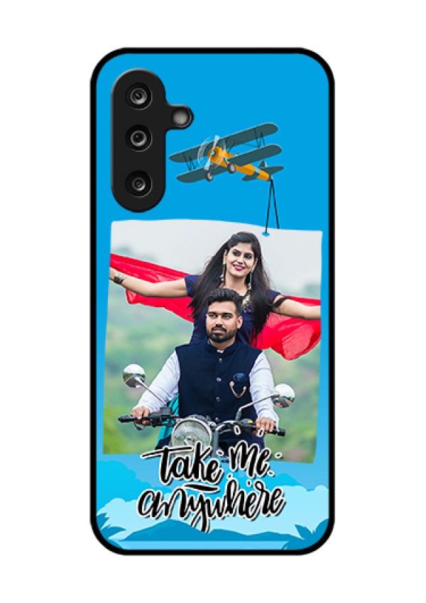 Samsung Galaxy M36 5G Custom Glass Phone Case - Traveller Design