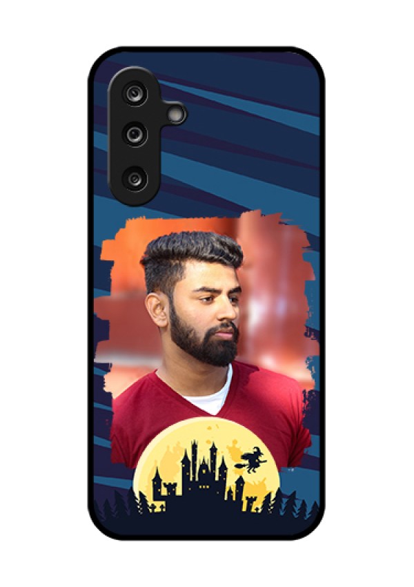 Samsung Galaxy M36 5G Custom Glass Phone Case - Halloween Witch Design