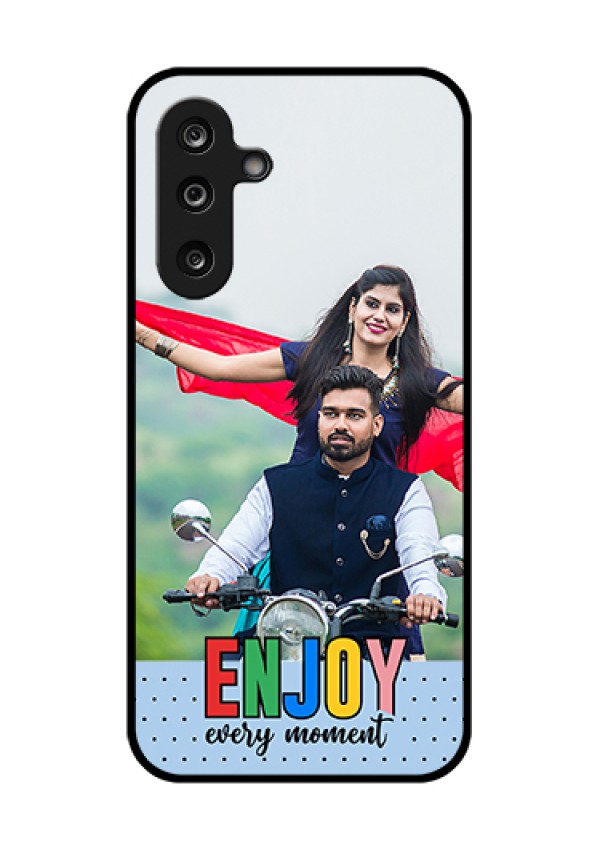 Samsung Galaxy M36 5G Custom Glass Phone Case - Enjoy Every Moment Design