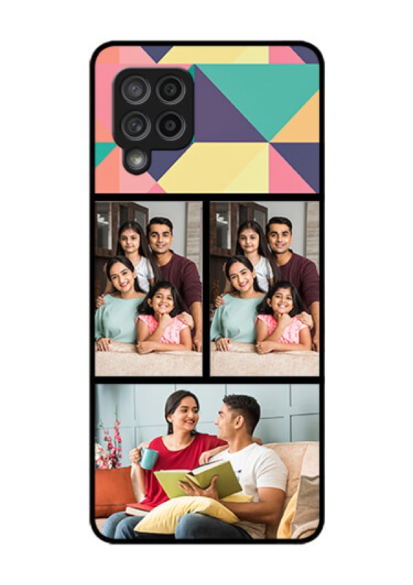 Galaxy M42 5G Custom Glass Phone Case - Bulk Pic Upload Design