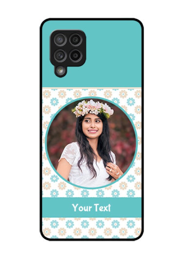 Galaxy M42 5G Custom Glass Mobile Case - Beautiful Flowers Design