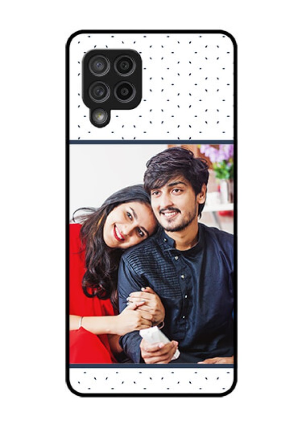 Galaxy M42 5G Personalized Glass Phone Case - Premium Dot Design