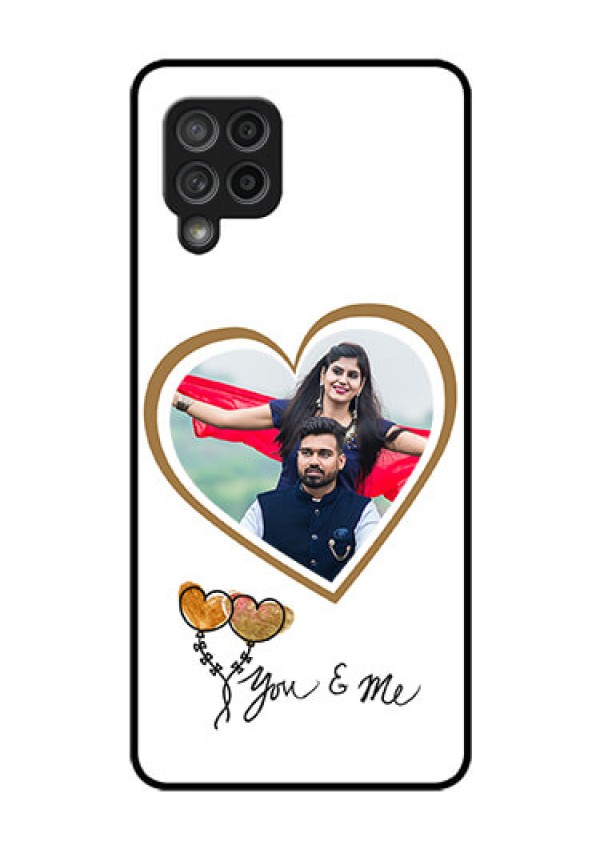 Galaxy M42 5G Custom Glass Mobile Case - You & Me Design
