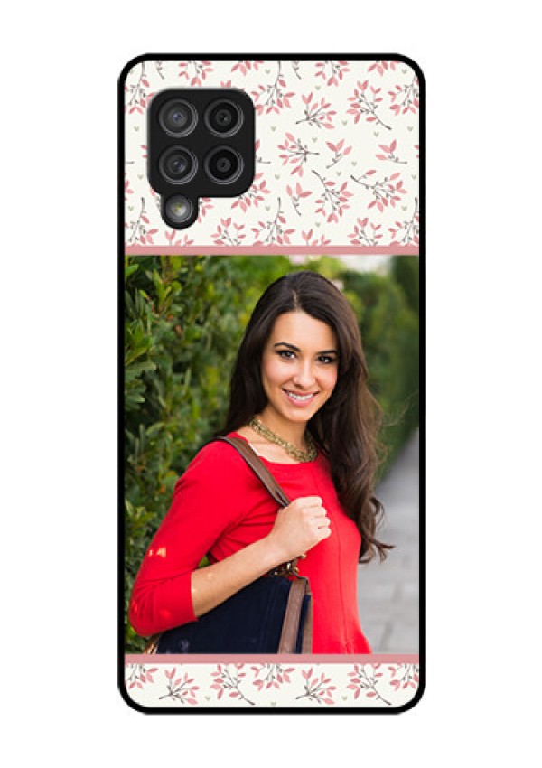 Galaxy M42 5G Custom Glass Phone Case - Premium Floral Design