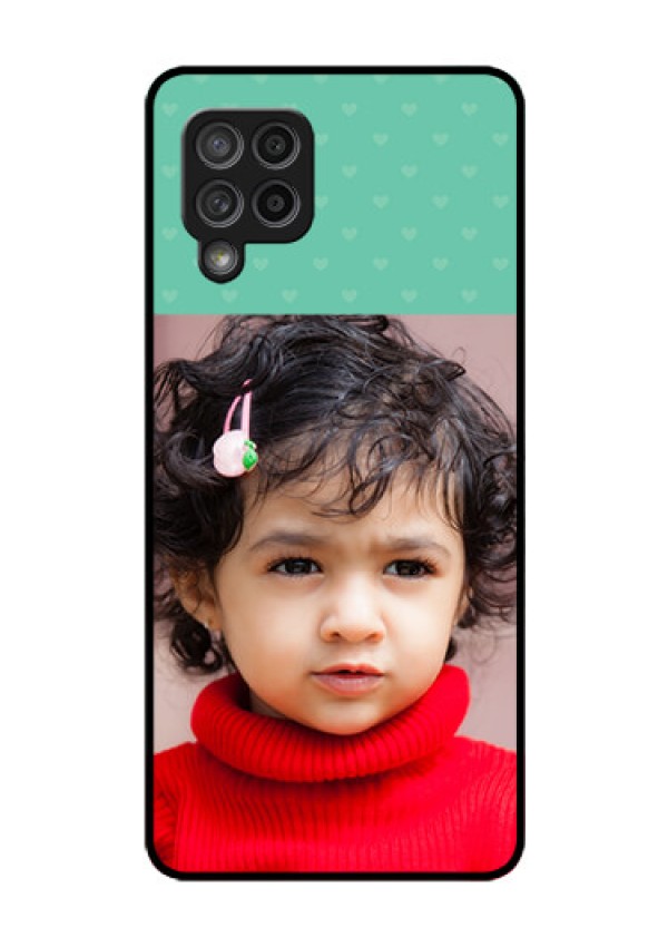 Galaxy M42 5G Custom Glass Phone Case - Lovers Picture Design