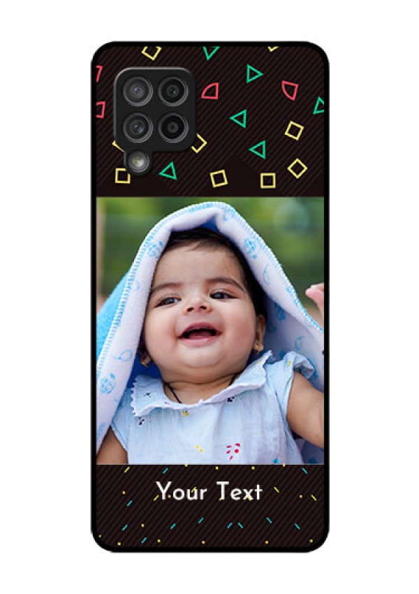 Galaxy M42 5G Custom Glass Phone Case - with confetti birthday design