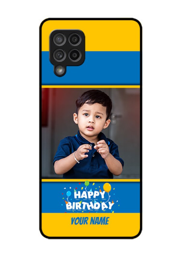 Galaxy M42 5G Custom Glass Mobile Case - Birthday Wishes Design