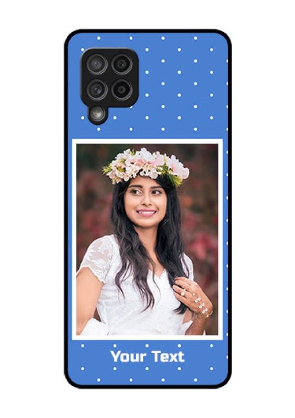 Galaxy M42 5G Photo Printing on Glass Case - Polka dots design