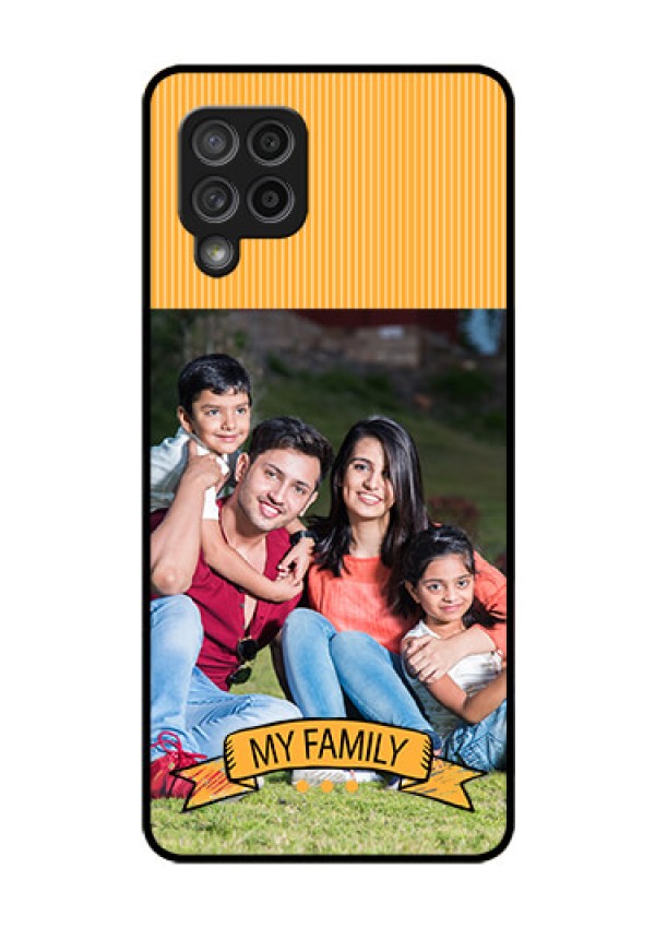 Galaxy M42 5G Custom Glass Phone Case - My Family Design