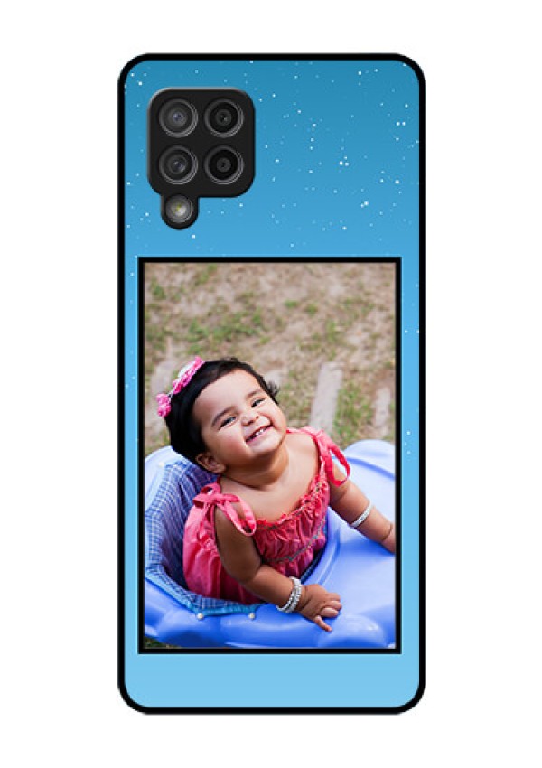 Galaxy M42 5G Custom Glass Mobile Case - Wave Pattern Colorful Design