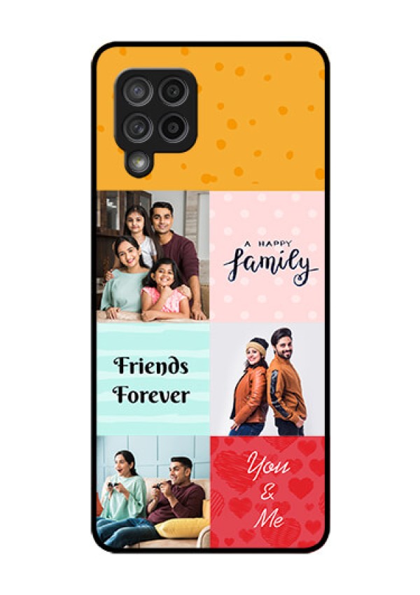 Galaxy M42 5G Personalized Glass Phone Case - Images with Quotes Design
