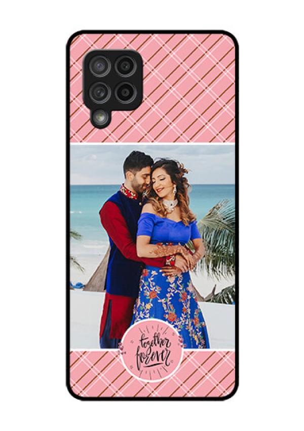 Galaxy M42 5G Personalized Glass Phone Case - Together Forever Design