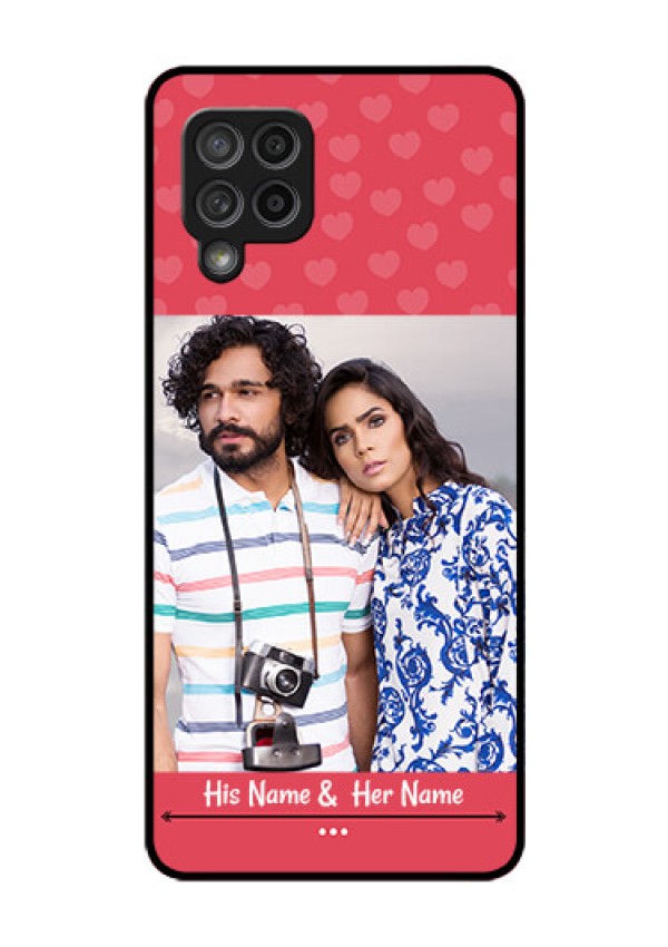 Galaxy M42 5G Photo Printing on Glass Case - Simple Love Design