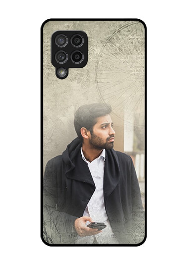 Galaxy M42 5G Custom Glass Phone Case - with vintage design