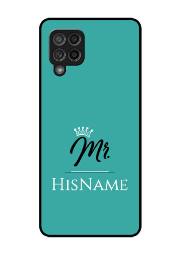 Galaxy M42 5G Custom Glass Phone Case Mr with Name