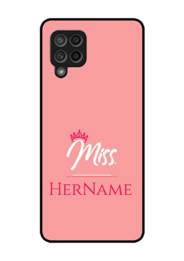 Galaxy M42 5G Custom Glass Phone Case Mrs with Name