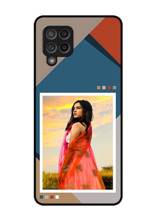 Galaxy M42 5G Personalized Glass Phone Case - Retro color pallet Design