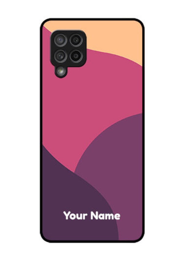 Galaxy M42 5G Custom Glass Phone Case - Mixed Multi-colour abstract art Design