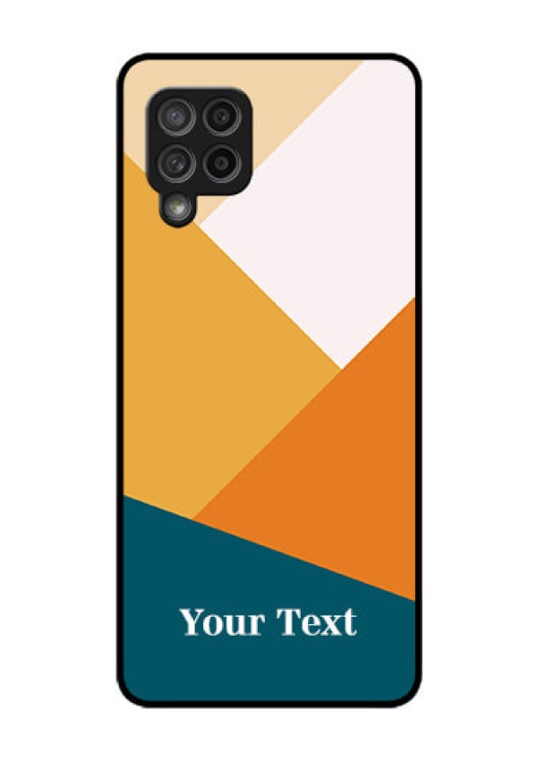 Galaxy M42 5G Personalized Glass Phone Case - Stacked Multi-colour Design