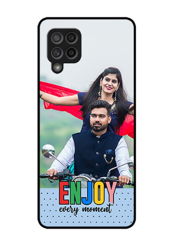 Galaxy M42 5G Photo Printing on Glass Case - Enjoy Every Moment Design