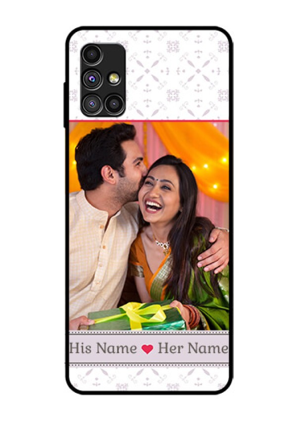 Galaxy M51 Custom Glass Mobile Case  - with Photo and Ethnic Design