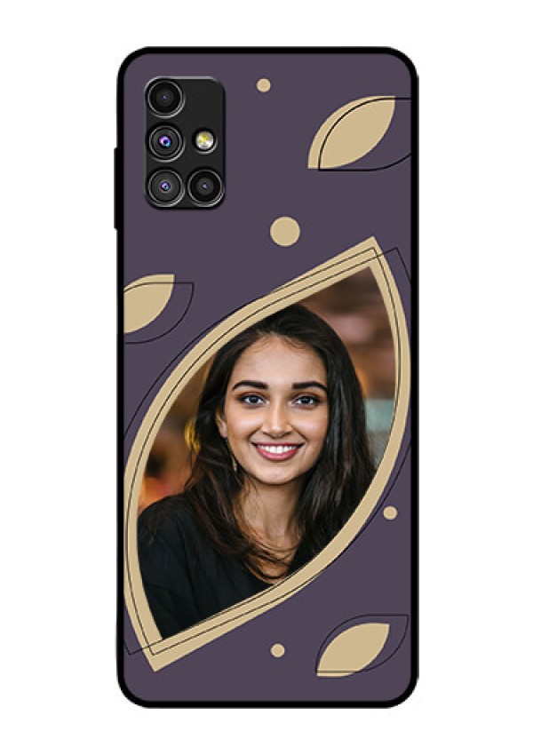 Galaxy M51 Custom Glass Mobile Case - Falling Leaf Design
