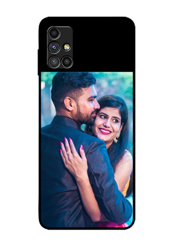Galaxy M51 Custom Glass Phone Case - Upload Full Picture With Custom Color Design