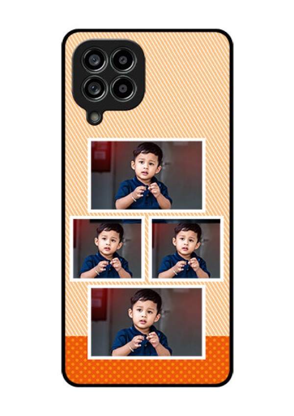 Galaxy M53 5G Photo Printing on Glass Case - Bulk Photos Upload Design