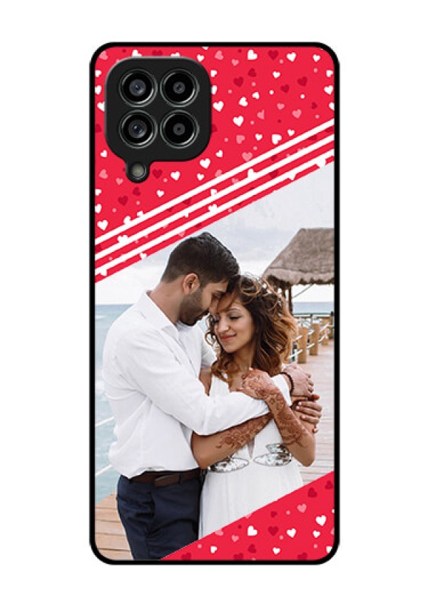 Galaxy M53 5G Custom Glass Mobile Case - Valentines Gift Design