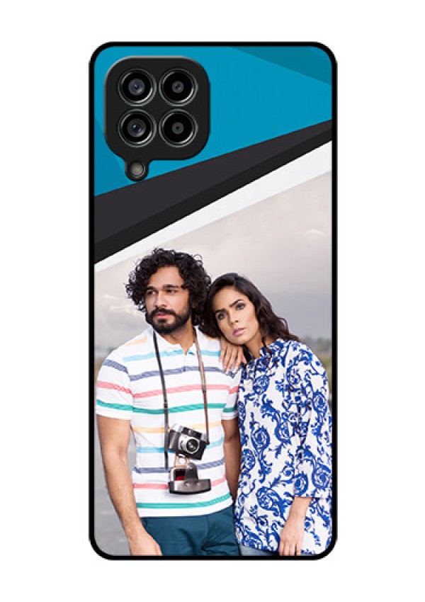 Galaxy M53 5G Photo Printing on Glass Case - Simple Pattern Photo Upload Design