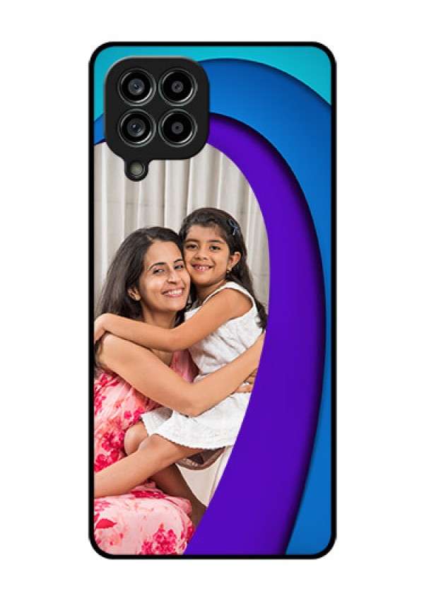 Galaxy M53 5G Photo Printing on Glass Case - Simple Pattern Design