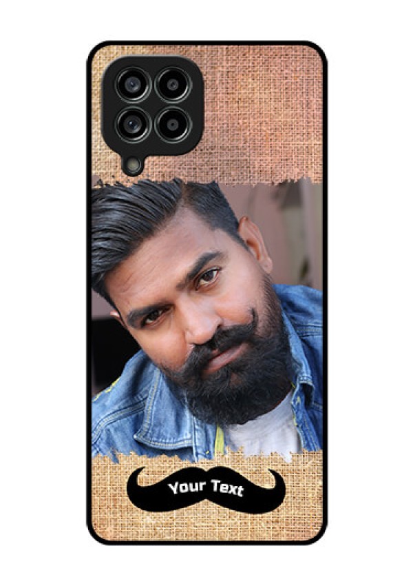 Galaxy M53 5G Personalized Glass Phone Case - with Texture Design