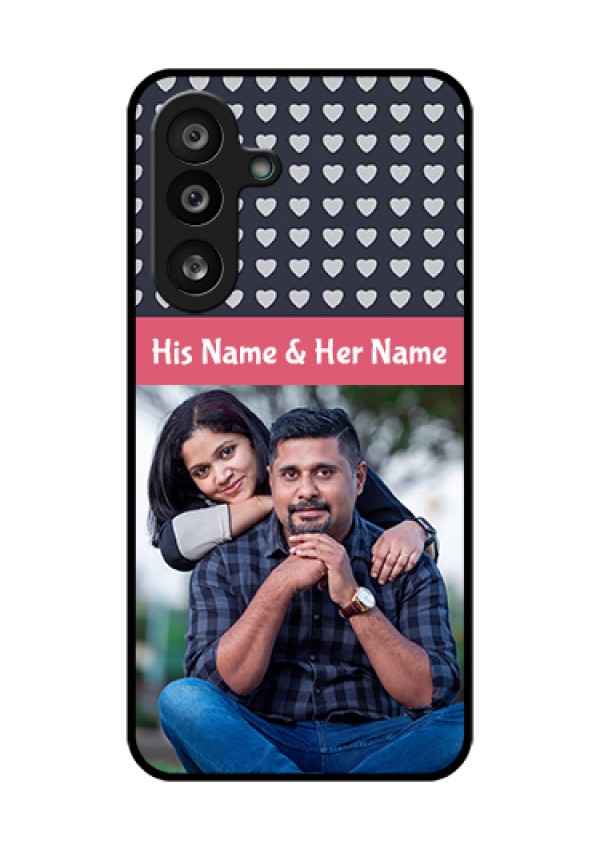 Samsung Galaxy M56 5G Custom Glass Phone Case - Love Symbols Design