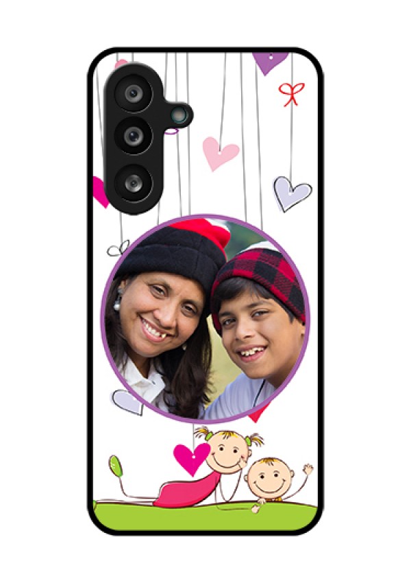 Samsung Galaxy M56 5G Custom Glass Phone Case - Cute Kids Phone Case Design