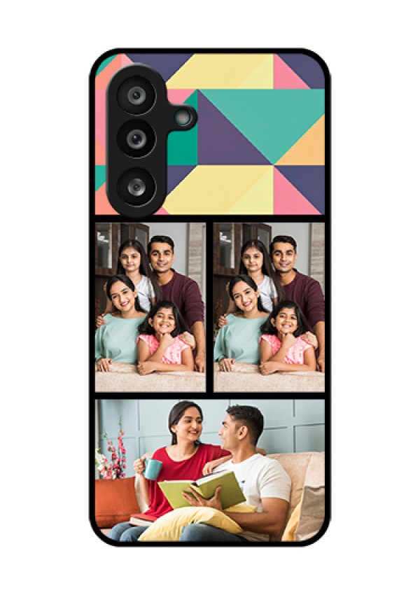 Samsung Galaxy M56 5G Custom Glass Phone Case - Bulk Pic Upload Design
