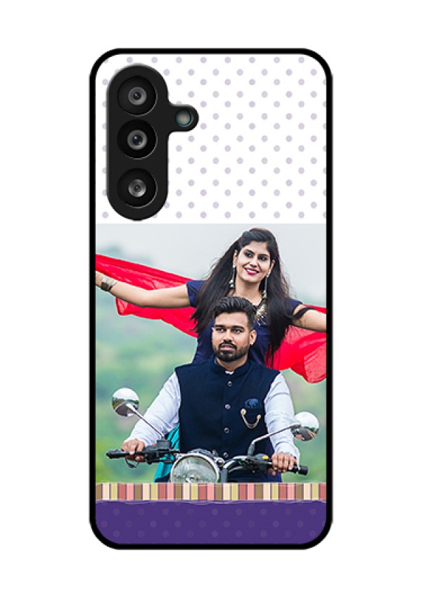 Samsung Galaxy M56 5G Custom Glass Phone Case - Cute Family Design